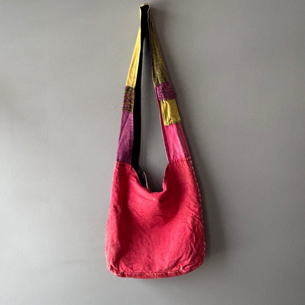 Boho Patchwork Eagle American Flag Shoulder Bag H… - image 2